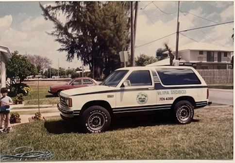 Original Natural Resources service truck from the 1980s